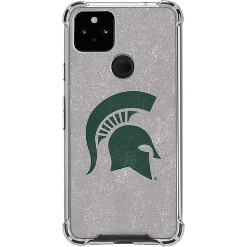 Michigan State University Grey Spartans Logo Pixel Cases